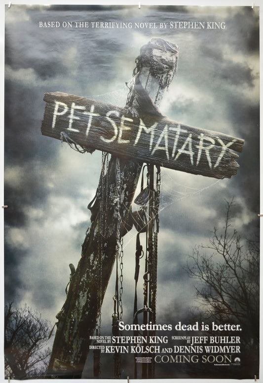 Pet Sematary (Teaser / Advance Version) Original One Sheet Poster - Film Poster - Movie Poster