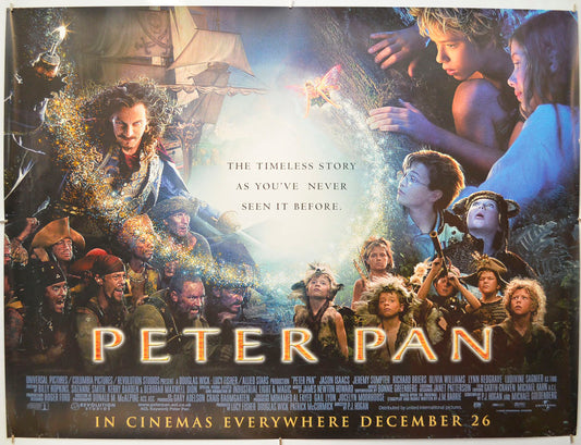 Peter Pan  Original Quad Poster - Film Poster - Movie Poster