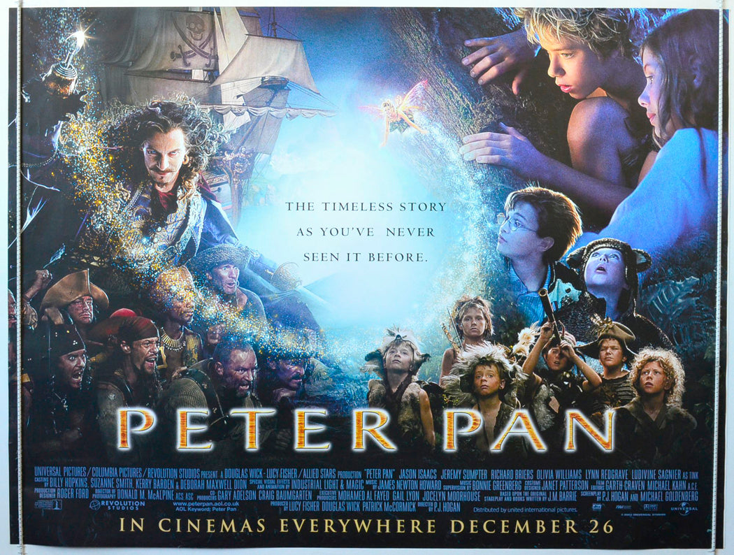 Peter Pan Original British Quad Poster - Movie Poster