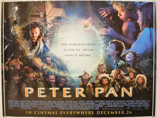 Peter Pan  Original Quad Poster - Film Poster - Movie Poster