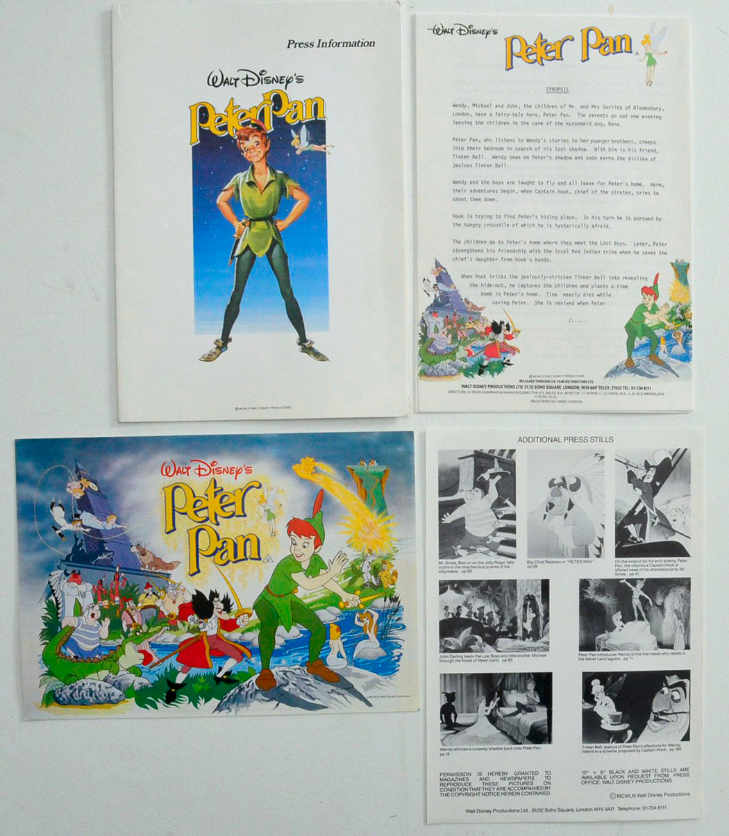 Peter Pan Original Cinema Exhibitors Press Kit  