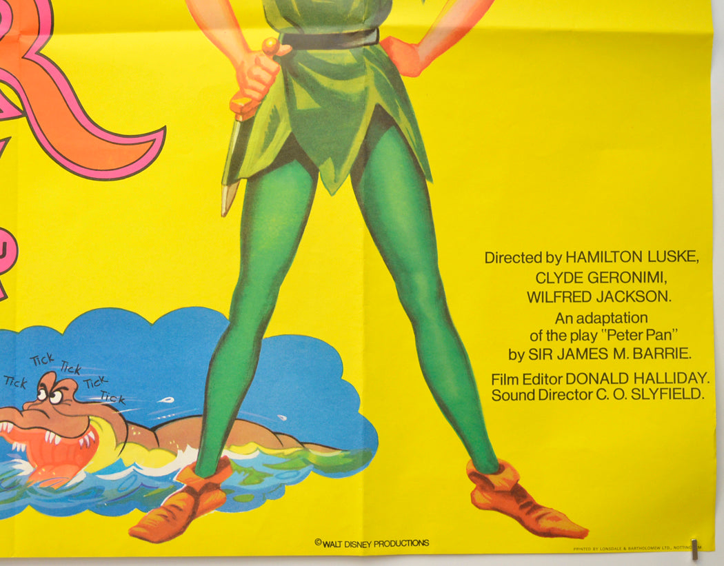 PETER PAN (Bottom Right) Cinema Quad Movie Poster 