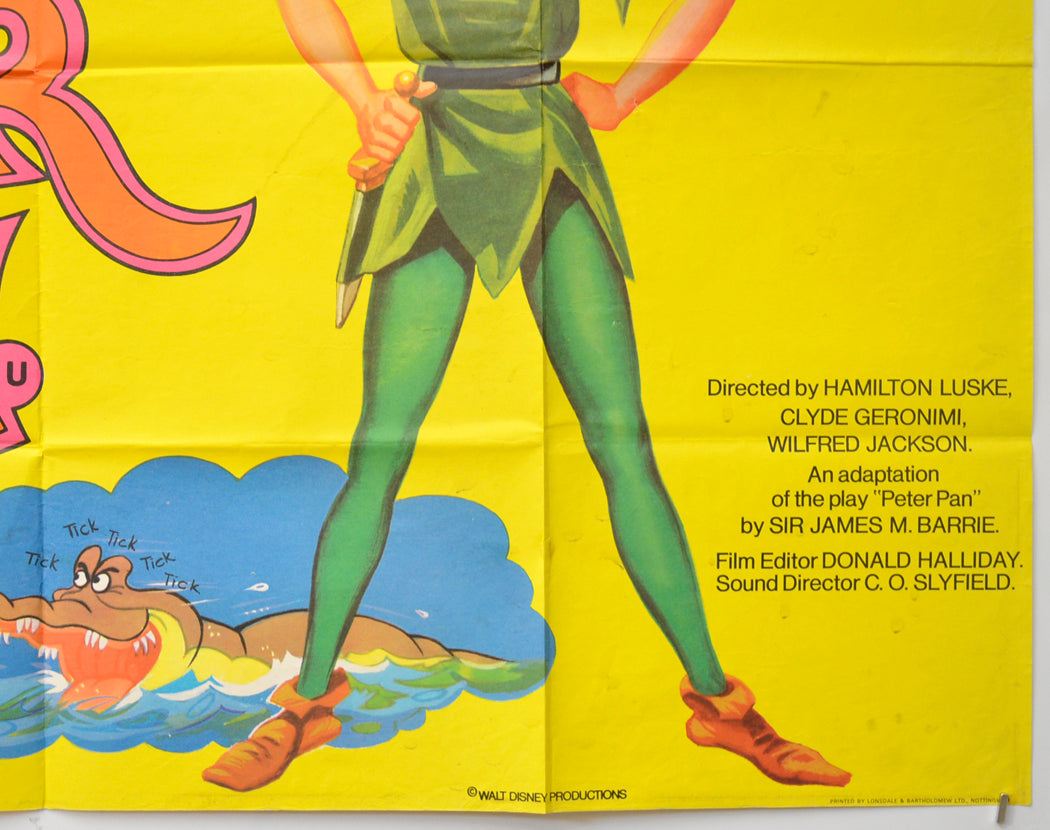 PETER PAN (Bottom Right) Cinema Quad Movie Poster 