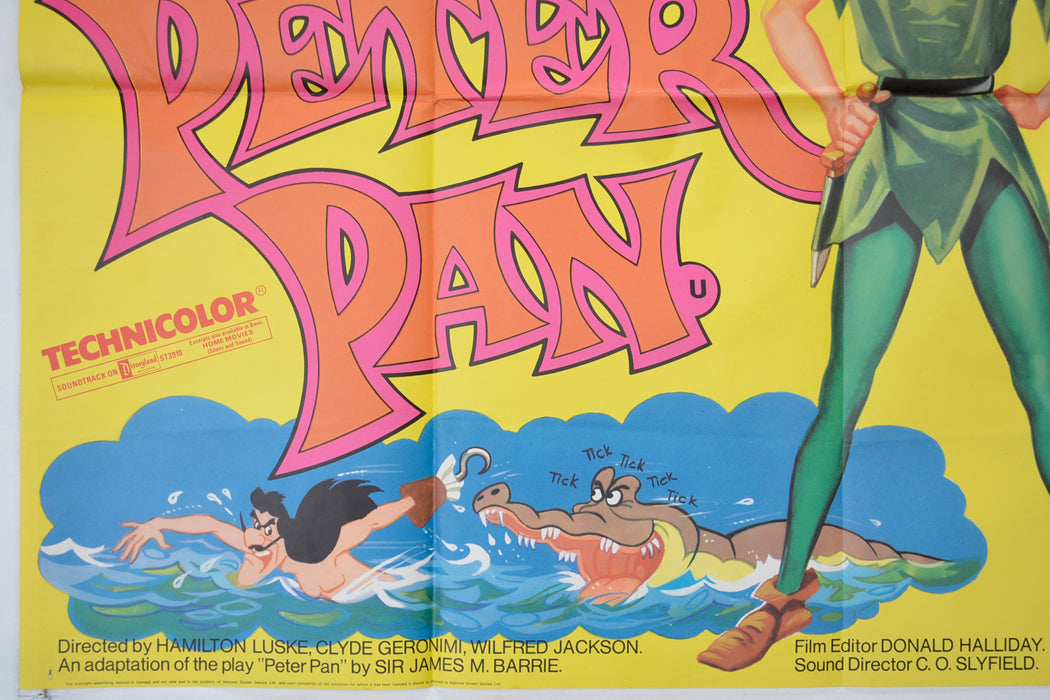 PETER PAN (Bottom Left) Cinema Quad Movie Poster 