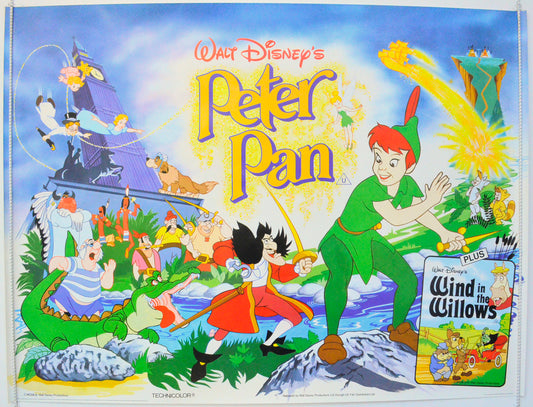 Peter Pan  Original British Quad Poster - Film Poster - Movie Poster 