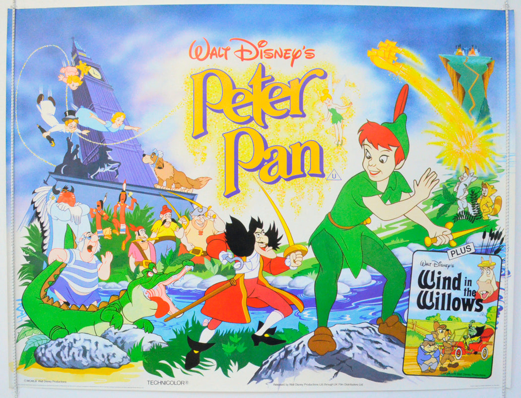 Peter Pan  Original British Quad Poster - Film Poster - Movie Poster 