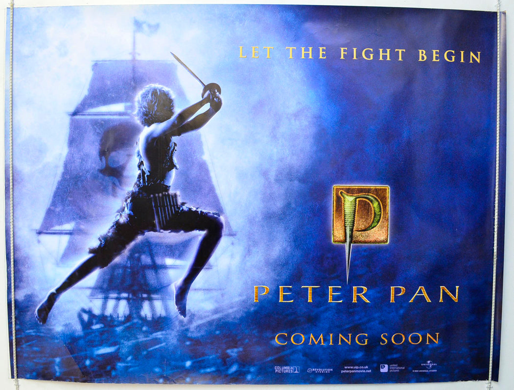 Peter Pan   (Teaser / Advance Version) <h2> Original British Quad Poster - Film Poster - Movie Poster