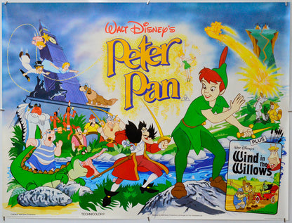 Peter Pan - Original Quad Poster - Film Poster - Movie Poster