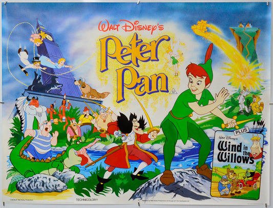 Peter Pan - Original Quad Poster - Film Poster - Movie Poster
