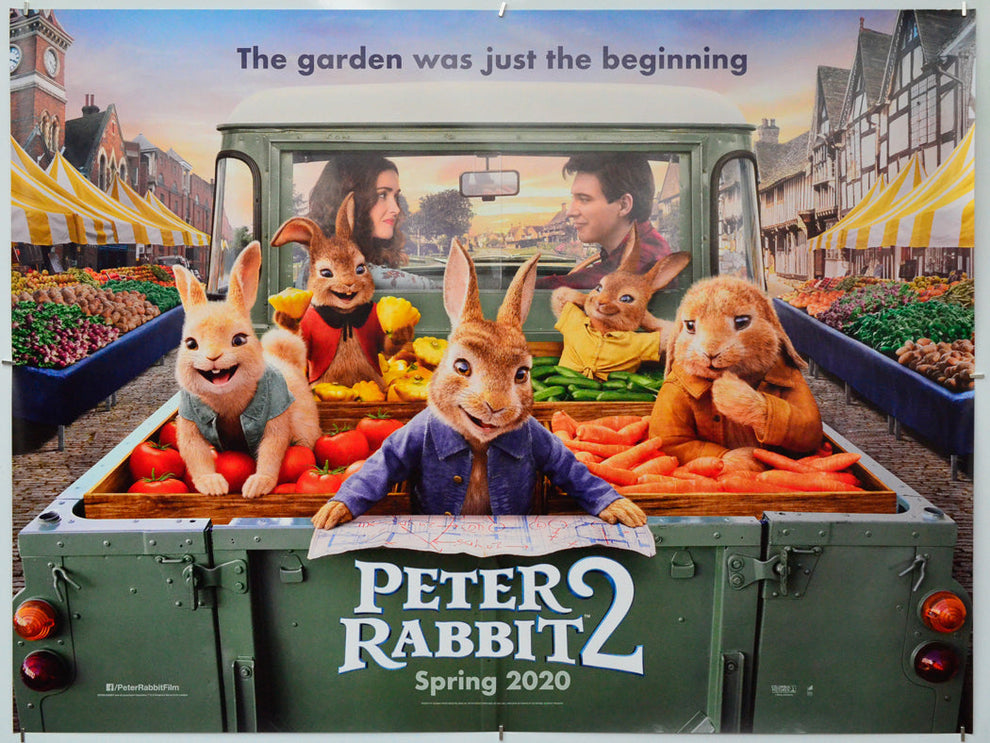 Peter Rabbit Quad “Peter Rabbit 2” Original Quad Poster - Film Poster - Movie Poster ...
