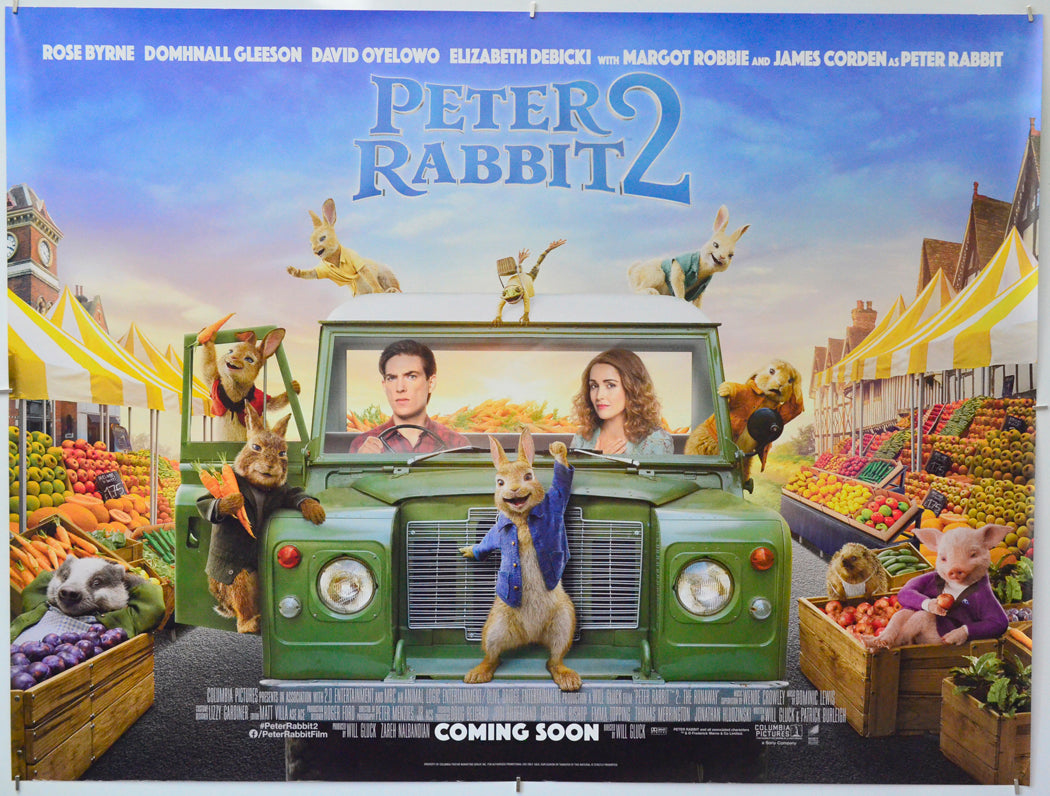 Peter Rabbit Quad “Peter Rabbit 2” Original Quad Poster - Film Poster - Movie Poster ...