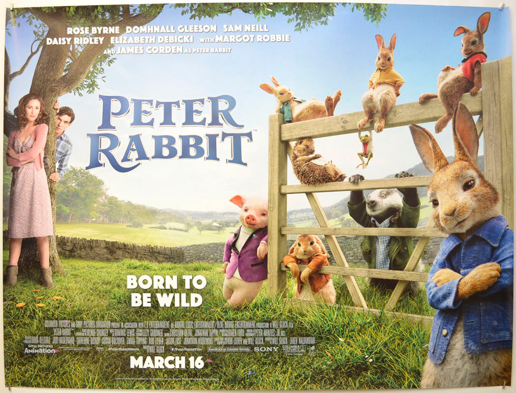 Peter Rabbit Quad “Peter Rabbit” Original Quad Poster - Film Poster - Movie Poster ...