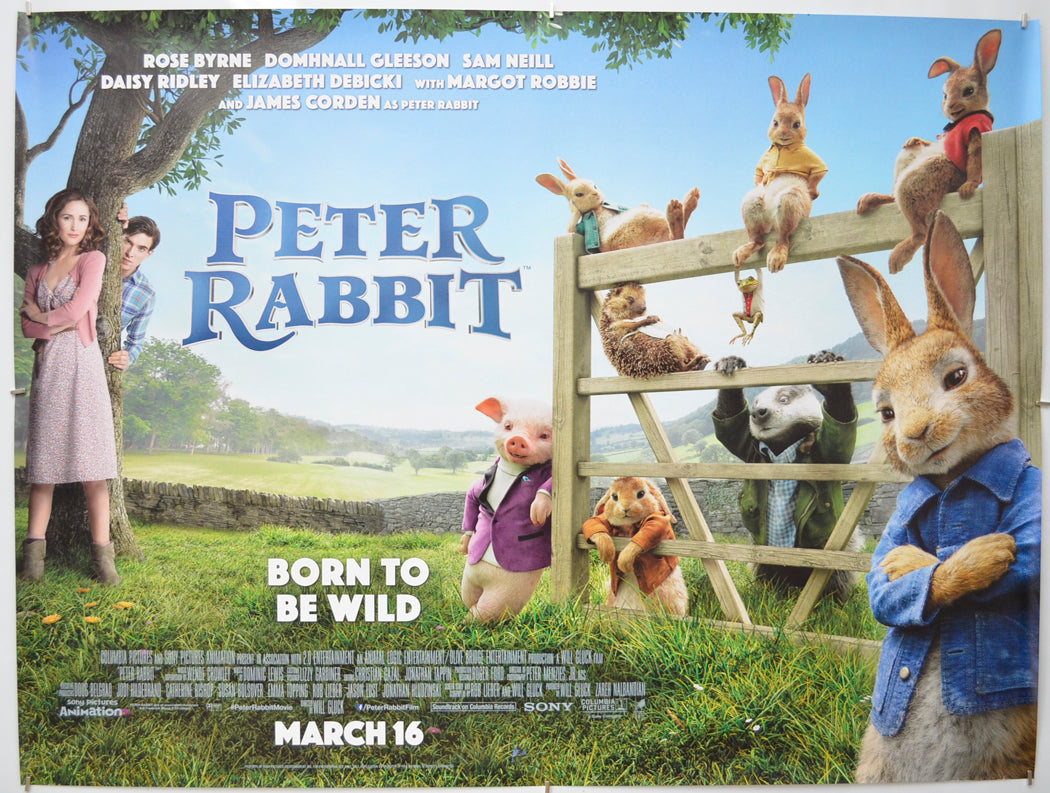 “Peter Rabbit” - Original Quad Poster - Film Poster - Movie Poster ...