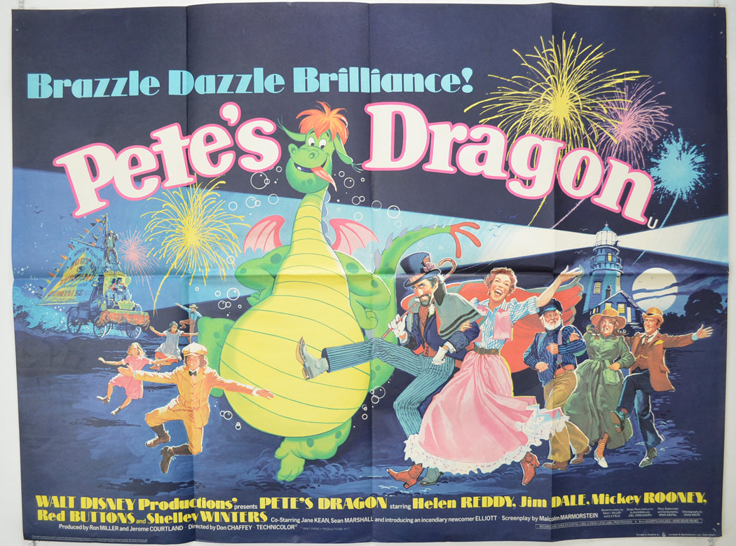 Pete's Dragon  Original Quad Poster - Film Poster - Movie Poster 