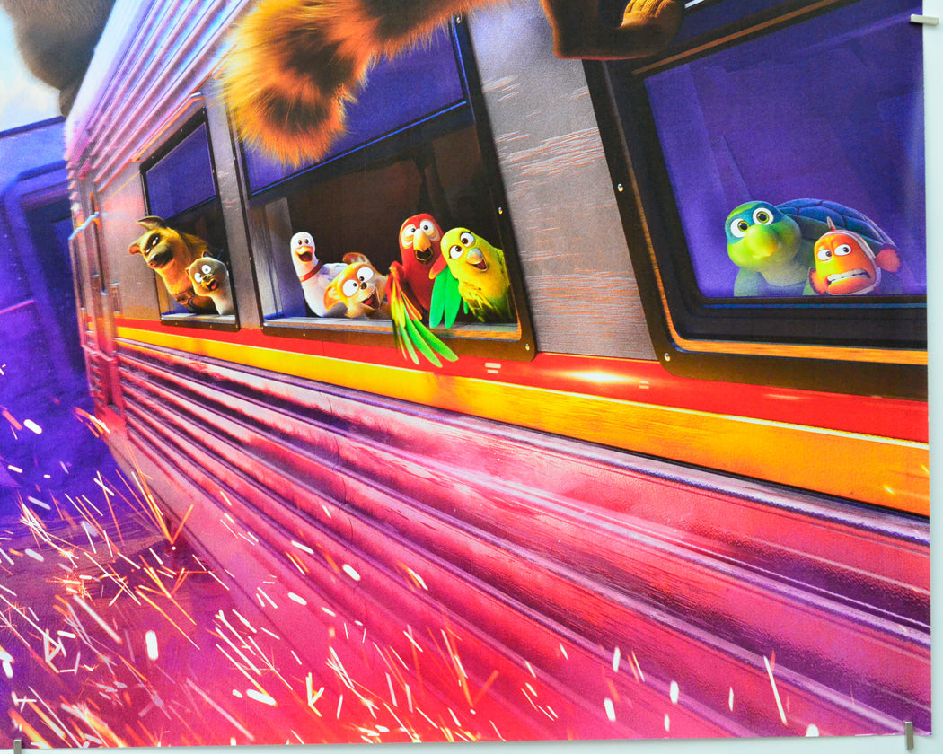 Pets on a Train (Bottom Right) Cinema Quad Movie Poster 