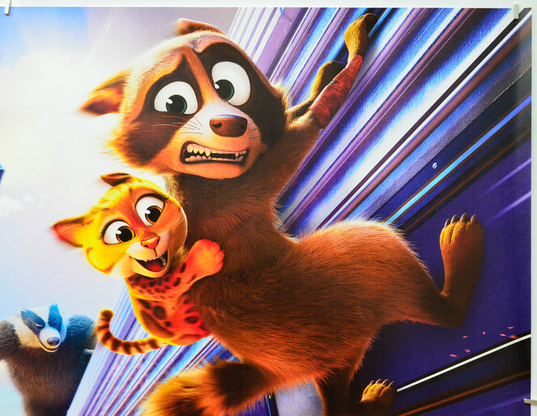 Pets on a Train (Top Right) Cinema Quad Movie Poster 