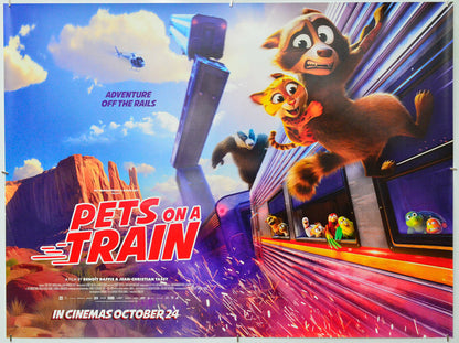 Pets on a Train - Original Quad Poster - Film Poster - Movie Poster