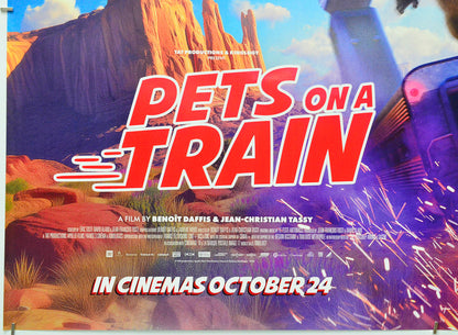 Pets on a Train (Bottom Left) Cinema Quad Movie Poster 