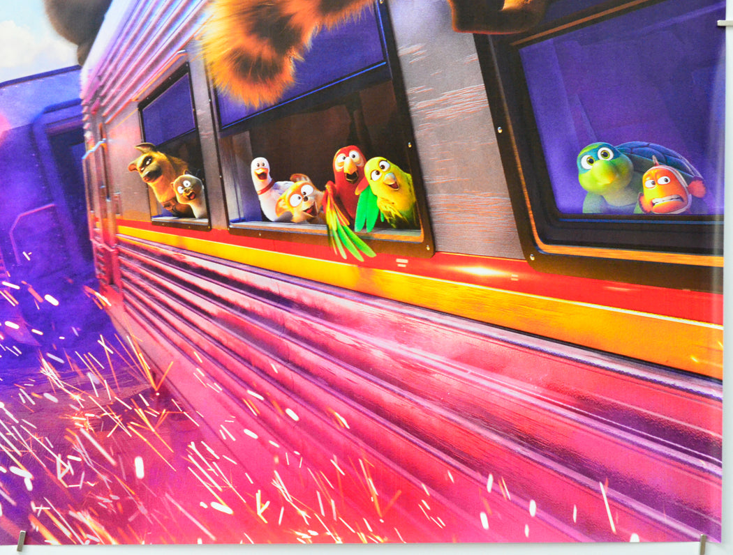 Pets on a Train (Bottom Right) Cinema Quad Movie Poster 