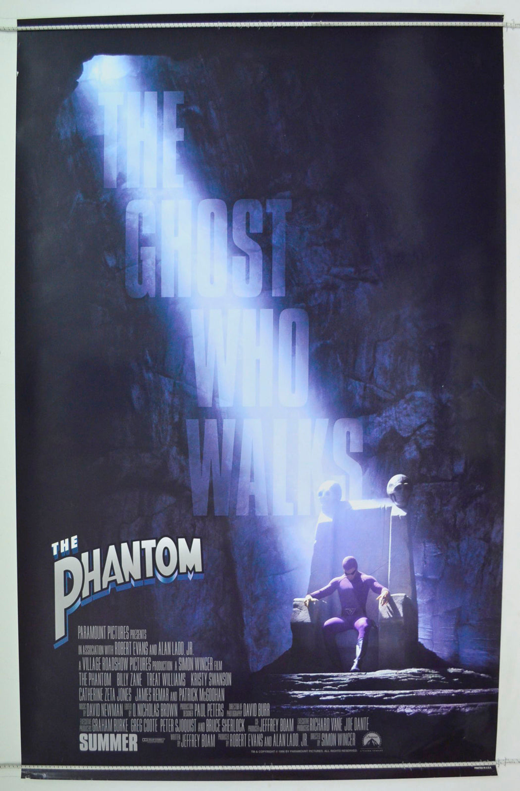 The Phantom  Original One Sheet Poster - Film Poster - Movie Poster