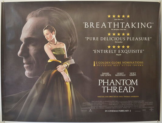 Phantom Thread Original Quad Poster - Film Poster - Movie Poster