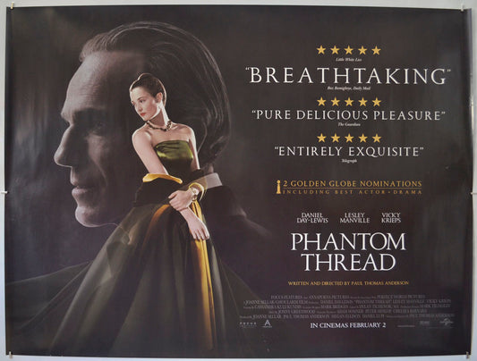 Phantom Thread Original Quad Poster - Film Poster - Movie Poster