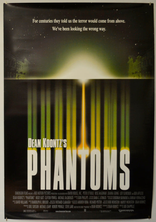 Phantoms  Original One Sheet Poster - Film Poster - Movie Poster