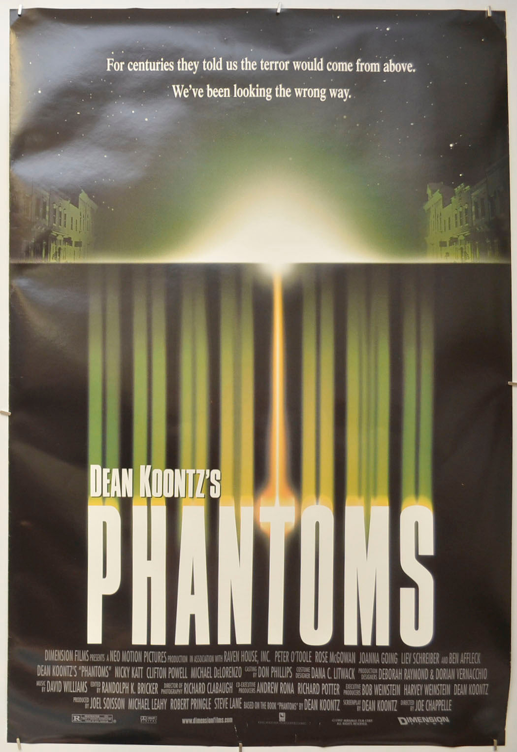 Phantoms Original One Sheet Poster - Film Poster - Movie Poster