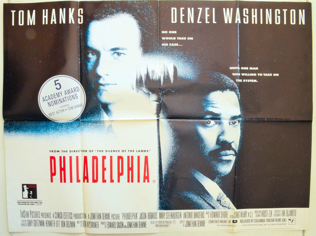 Philadelphia Original British Quad Poster - Film Poster - Movie Poster 