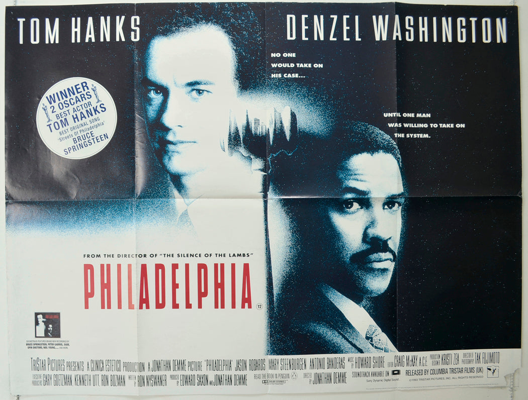 Philadelphia   Original Quad Poster - Film Poster - Movie Poster 