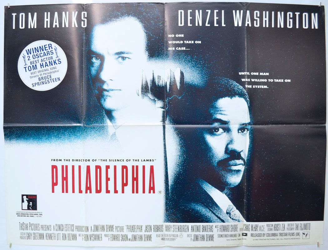 Philadelphia Original Quad Poster - Film Poster - Movie Poster