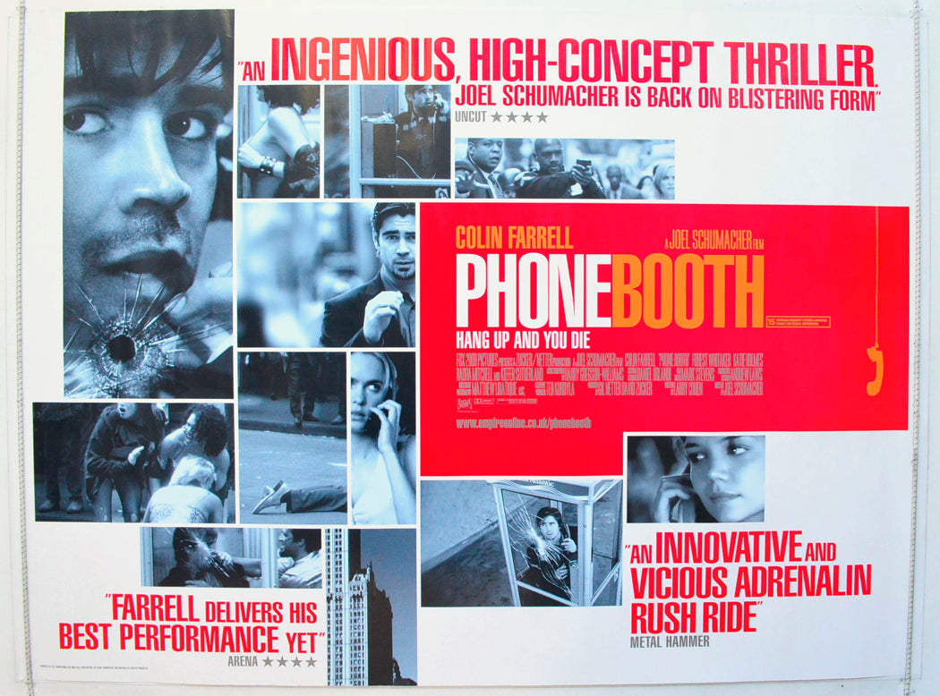 Phone Booth Original British Quad Poster - Film Poster - Movie Poster 