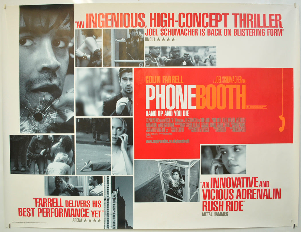 Phone Booth  Original Quad Poster - Film Poster - Movie Poster