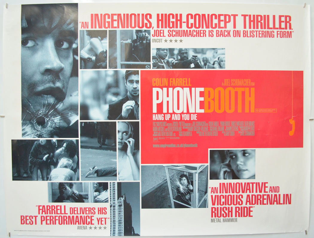 Phone Booth  Original Quad Poster - Film Poster - Movie Poster