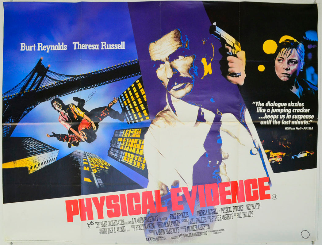 Physical Evidence Original British Quad Poster - Film Poster - Movie Poster 