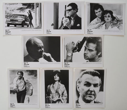 P.I. Private Investigations  8 Original Black And White Press Stills 