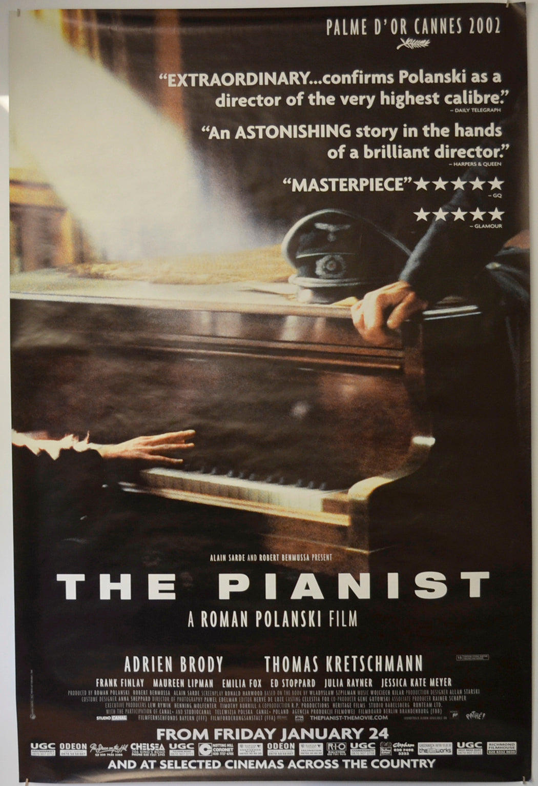 The Pianist  Original British 4 Sheet Poster  - Film Poster - Movie Poster