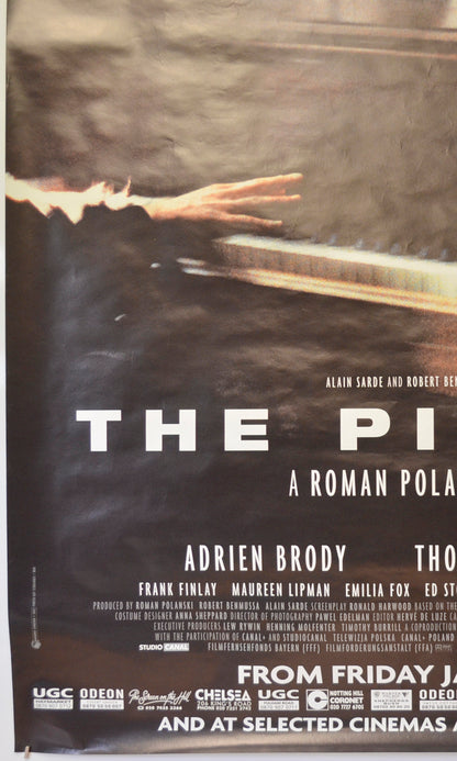 THE PIANIST (Bottom Left) Cinema 4 Sheet Movie Poster 