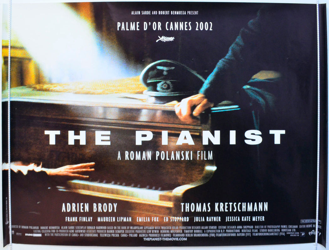 The Pianist Original British Quad Poster - Film Poster - Movie Poster 