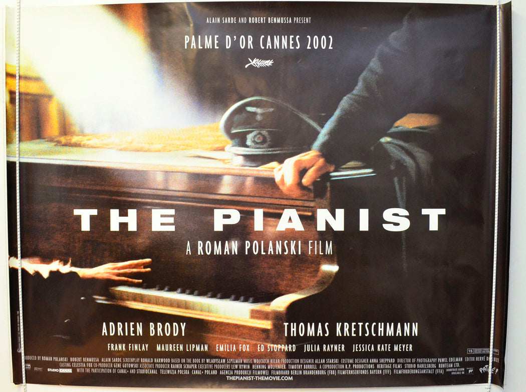 The Pianist Original British Quad Poster - Film Poster - Movie Poster 