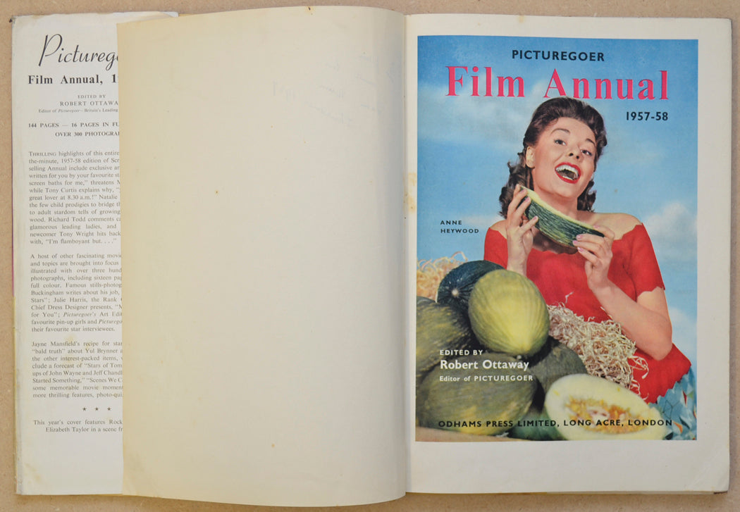 PICTUREGOER FILM ANNUAL 1957-1958 - Book - INSIDE 