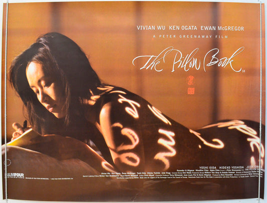 The Pillow Book Original British Quad Poster - Film Poster - Movie Poster 