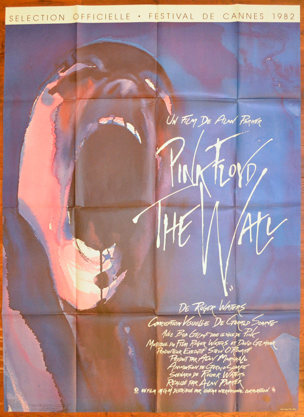 Pink Floyd The Wall Original French Grande Poster - Film Poster - Movie Poster  