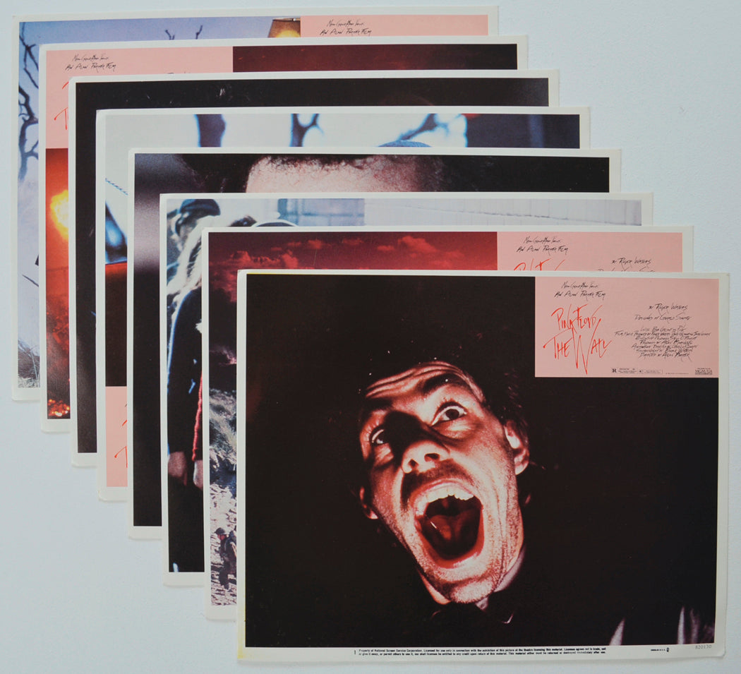 PINK FLOYD THE WALL (Full View) Cinema Set of Lobby Cards  