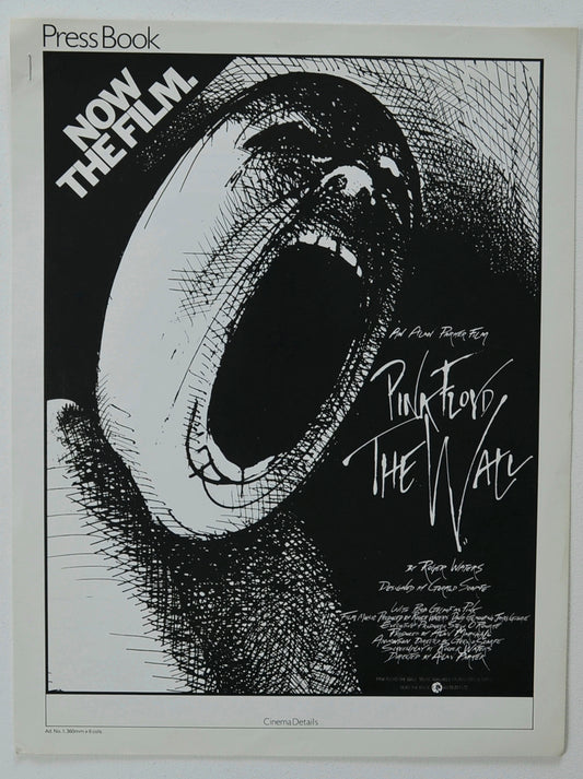 Pink Floyd The Wall  Original 6 Page Cinema Exhibitor's Campaign Press Book 