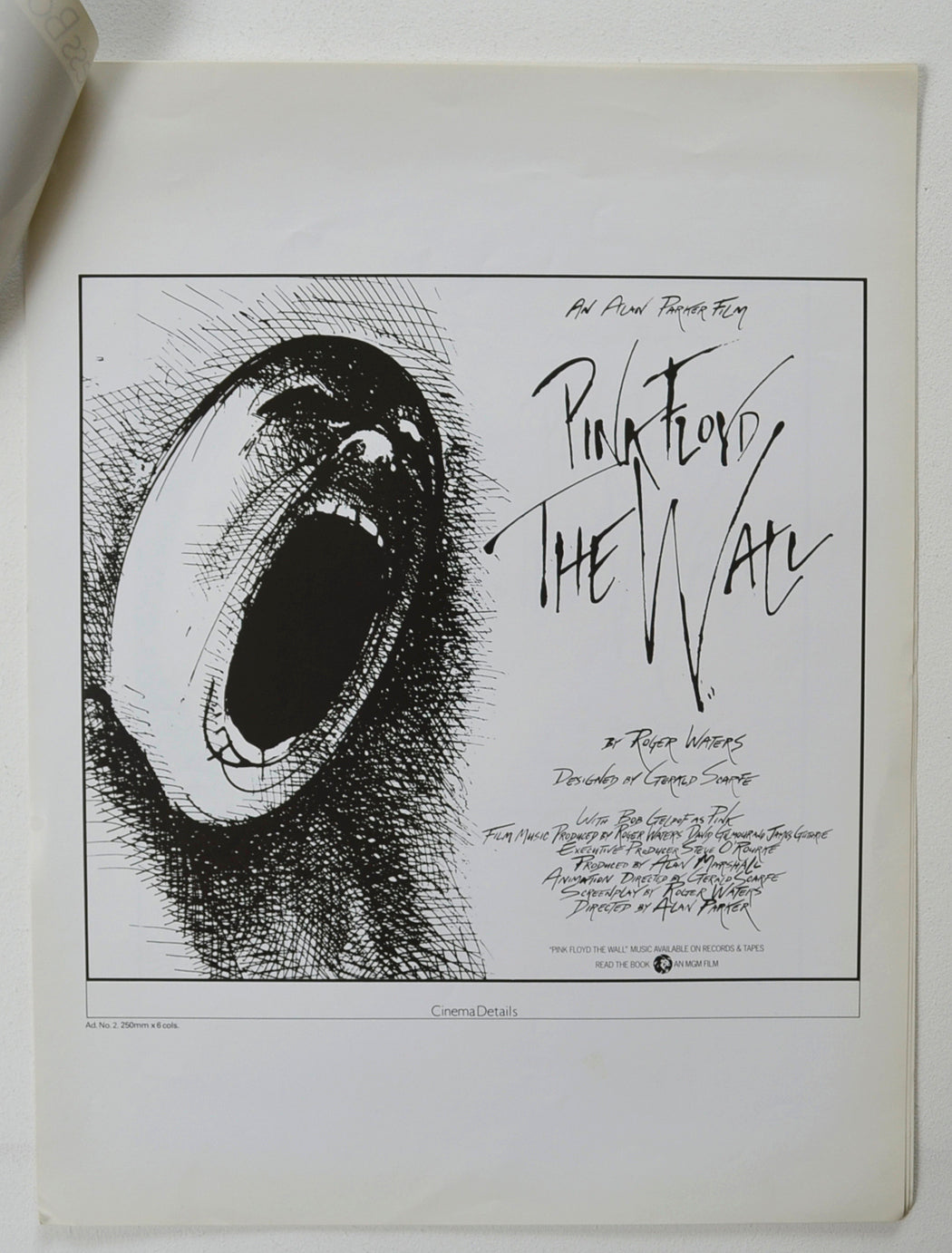 PINK FLOYD THE WALL – Cinema Exhibitors Campaign Press Book – Page 2 