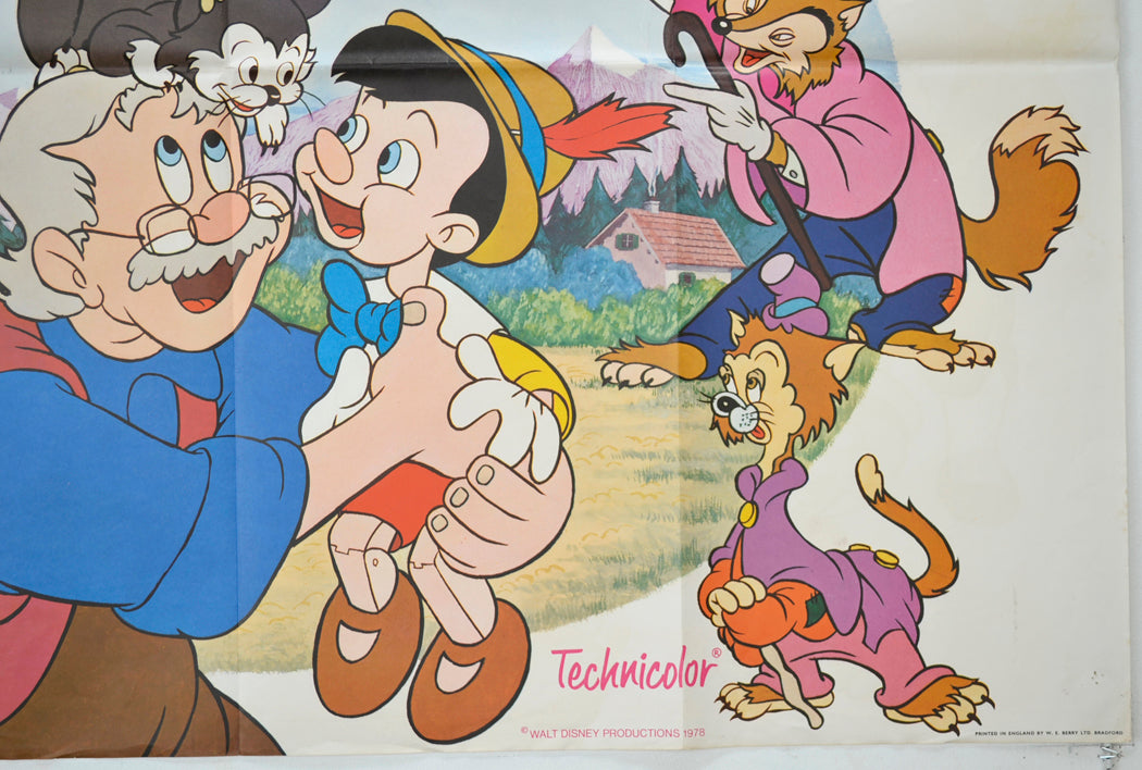 PINOCCHIO (Bottom Right) Cinema Quad Movie Poster 