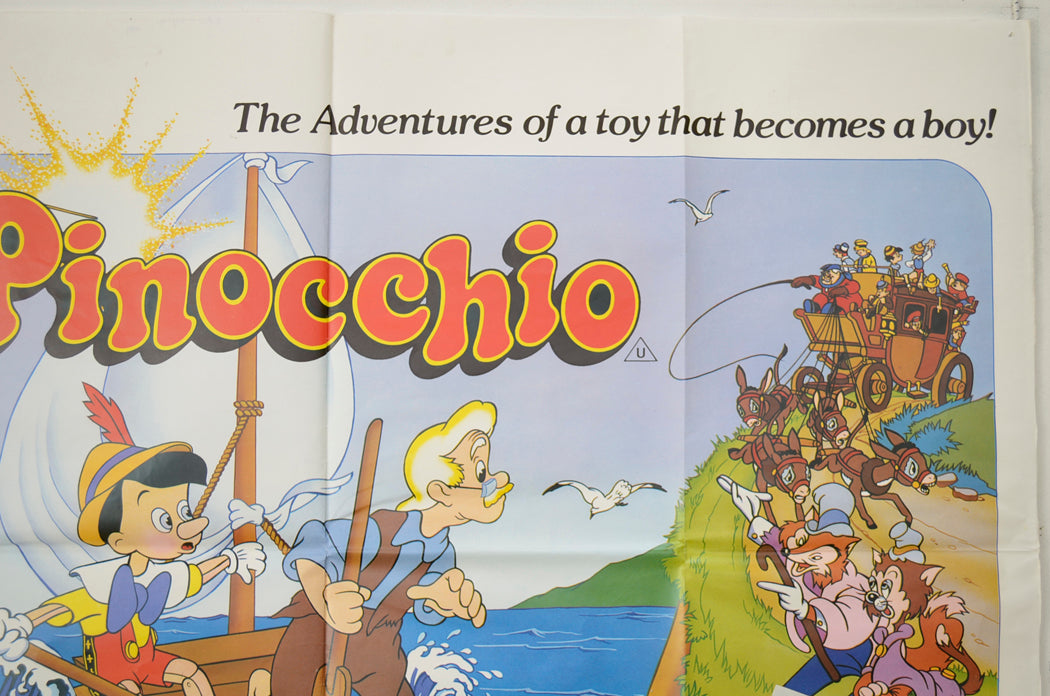 PINOCCHIO (Top Right) Cinema Quad Movie Poster 