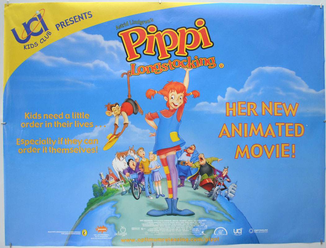 Pippi Longstocking Original Quad Poster - Film Poster - Movie Poster