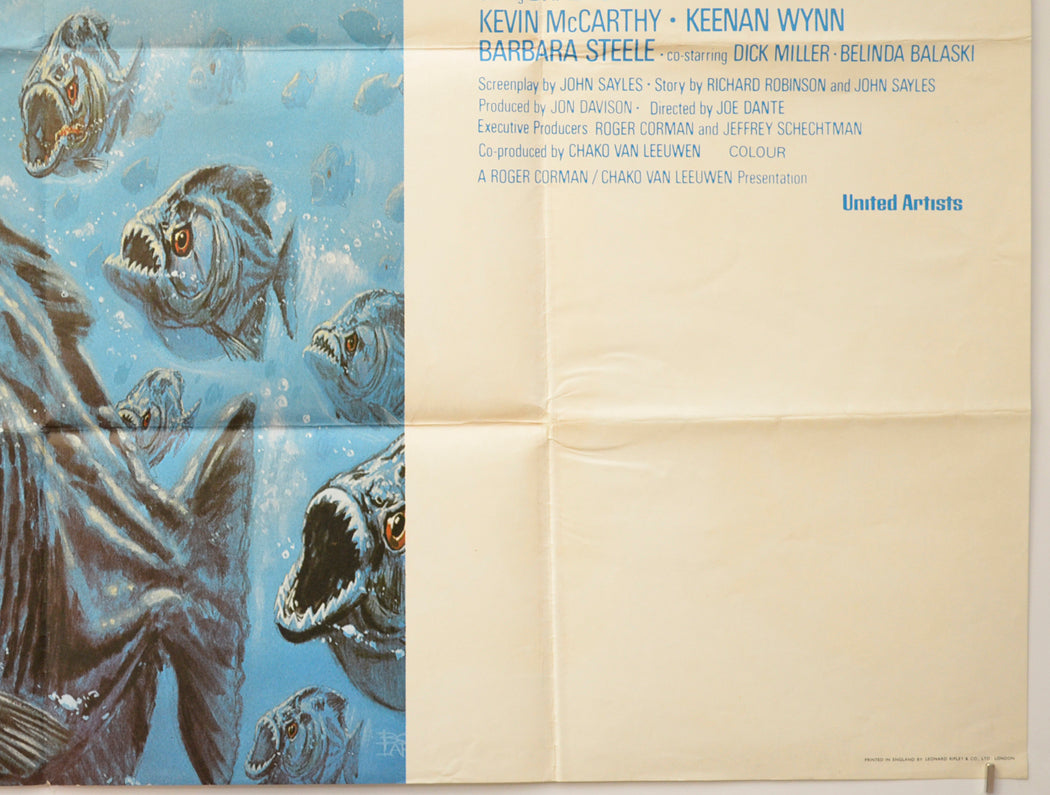 PIRANHA (Bottom Right) Cinema Quad Movie Poster 